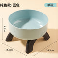 Cat High Bowl Neck Protection Cat Bowl Pet Stainless Steel Bowl Anti-slip Anti-overturning Dog Bowl Dog Food Gown Cross-border New Style