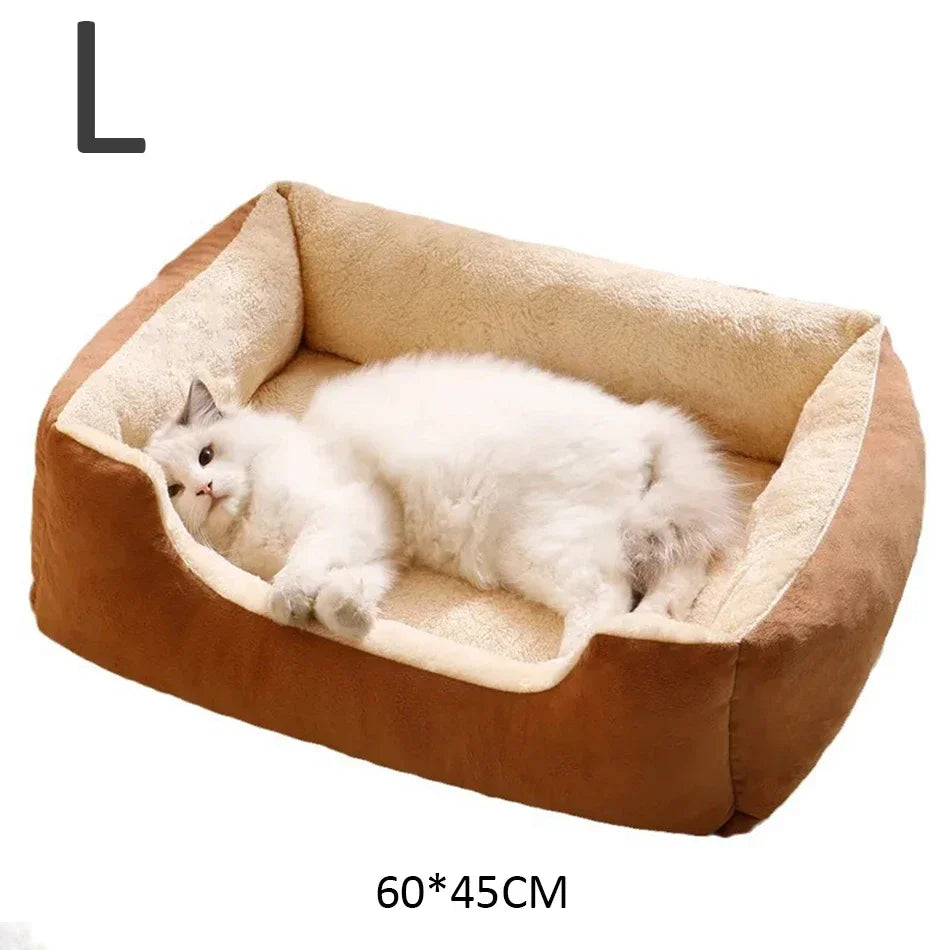 Cesta Nido para Gatos y Cachorros – Cálida y Acogedora