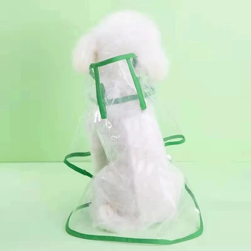 Chubasquero Transparente para Perros Pequeños y medianos – Impermeable con Capucha