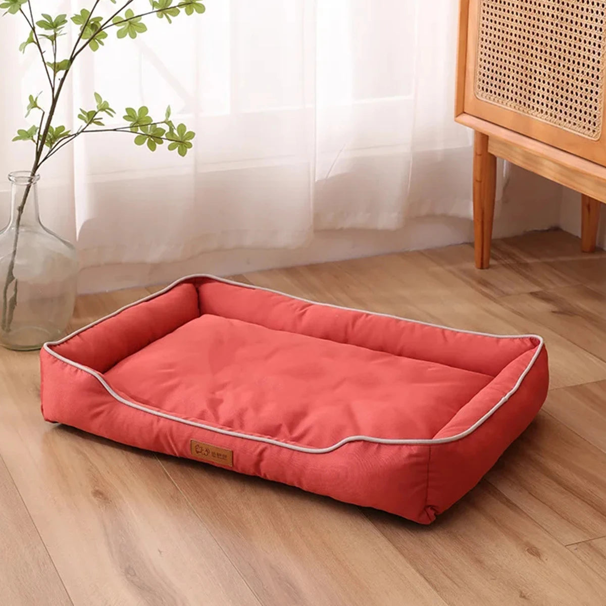Cama Cuadrada para Perros Grandes – Resistente y Impermeable