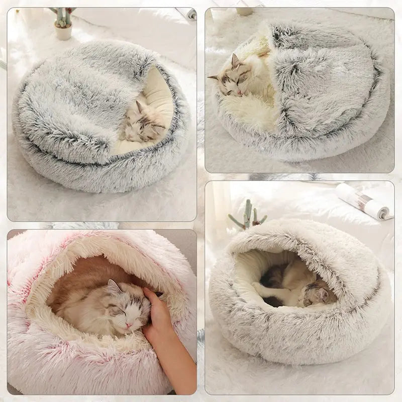 Cama Nido con Tapa para Gato y perros pequeños
