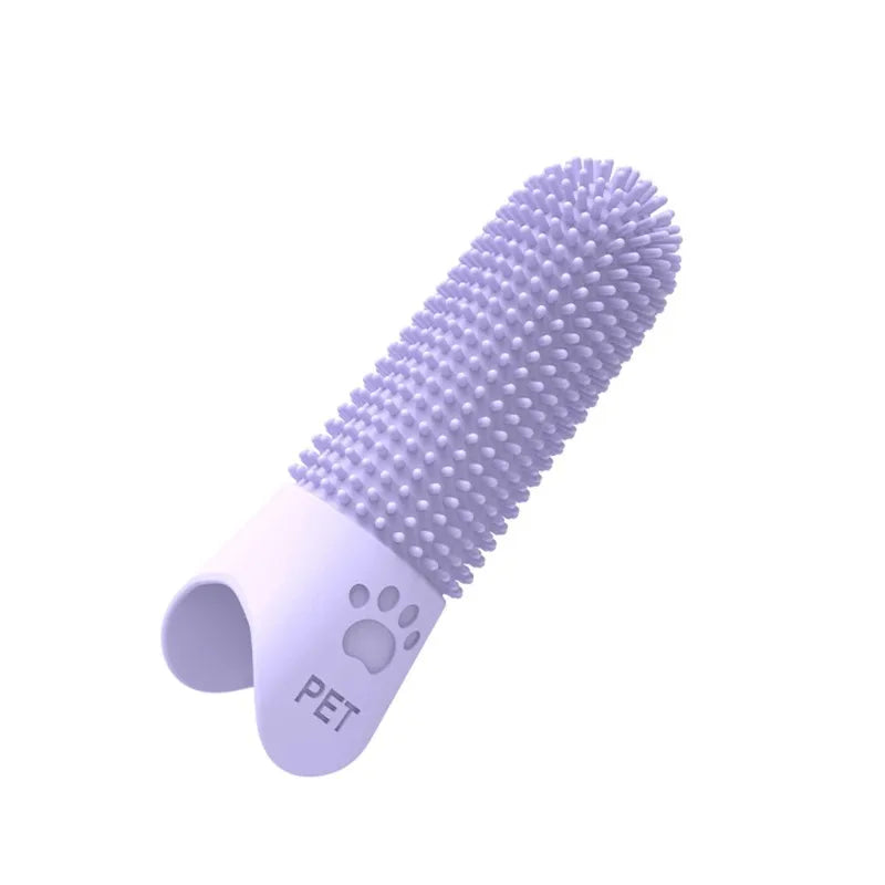 Cepillo Dental de Silicona para Perros y Gatos – Limpieza Suave