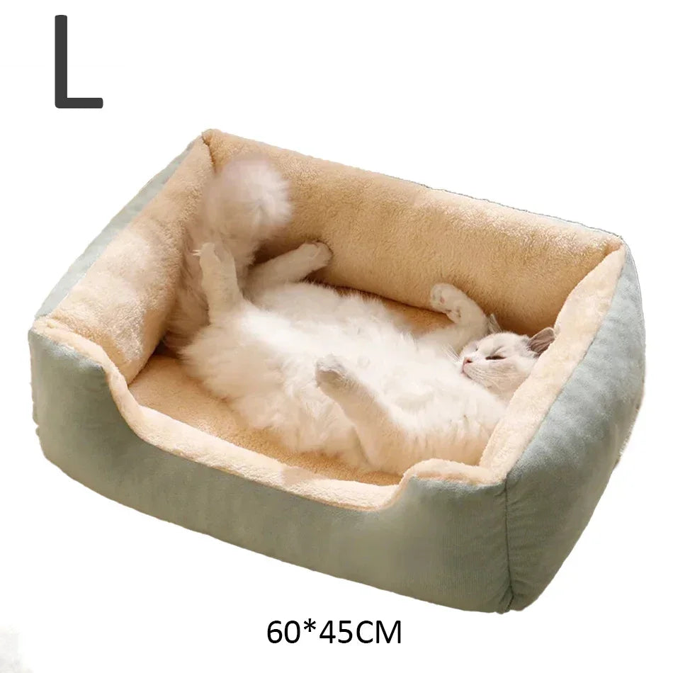 Cesta Nido para Gatos y Cachorros – Cálida y Acogedora