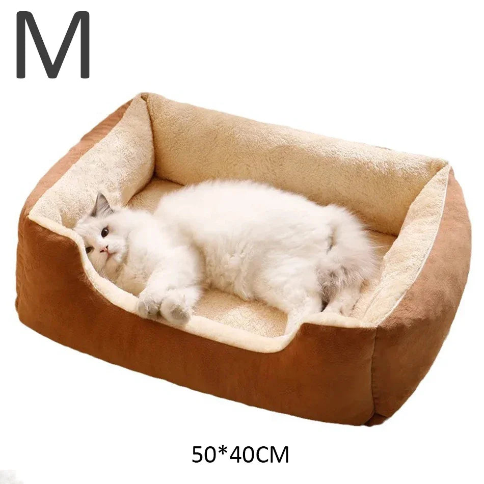 Cesta Nido para Gatos y Cachorros – Cálida y Acogedora