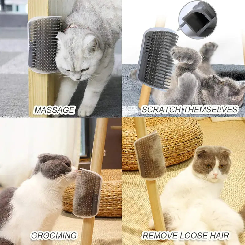 Cepillo Rascador de Esquina para Gatos