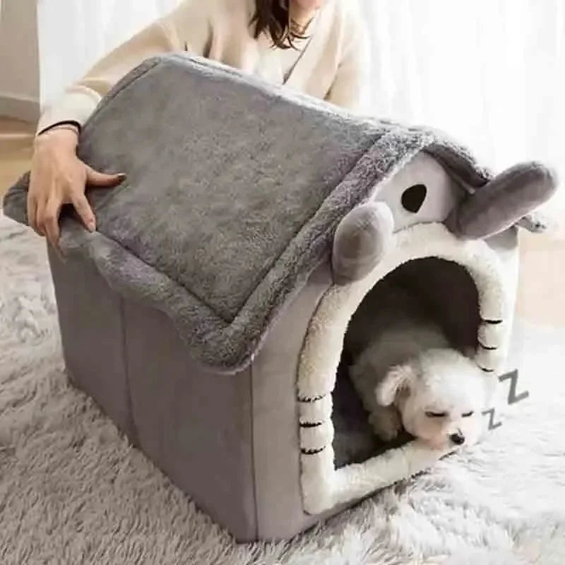 Casa Tienda para Mascotas – Cojín Extraíble y Lavable