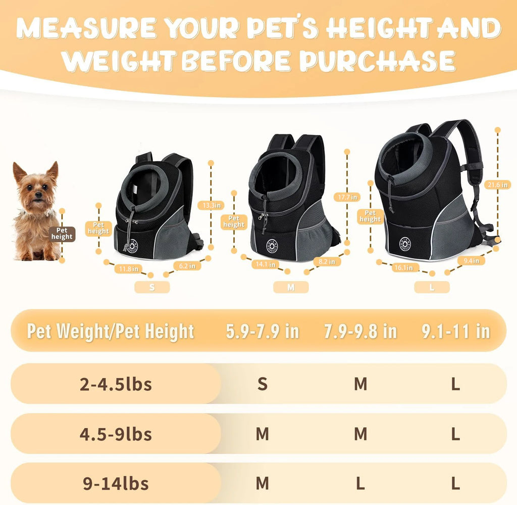 Mochila Transportadora para Perros y Gatos Pequeños – Ventilada y Plegable
