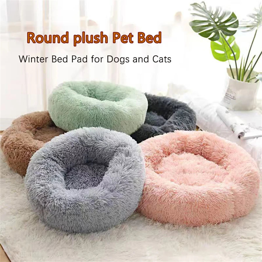 Cama Donut para Mascotas que les Gusta Acurrucarse