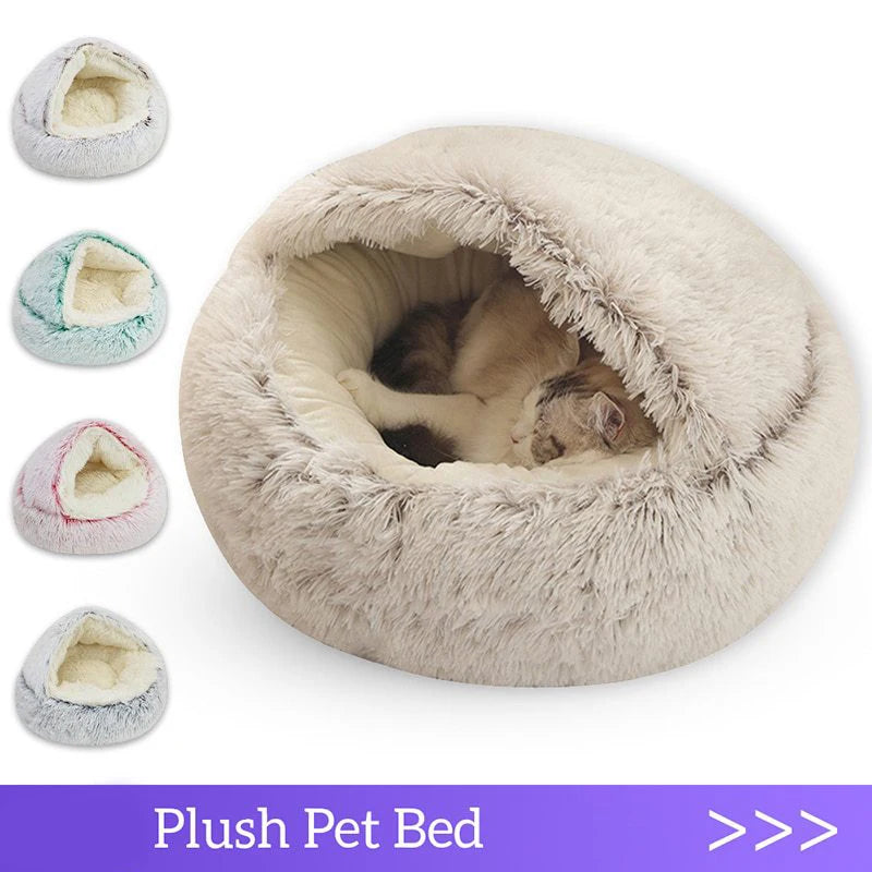 Cama Nido con Tapa para Gato y perros pequeños