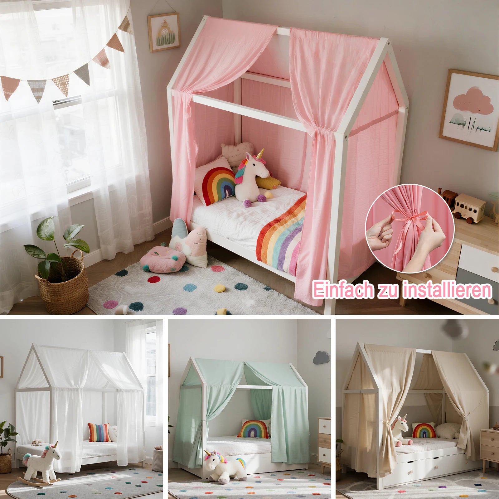 Dosel de Muselina Decorativo para Cama