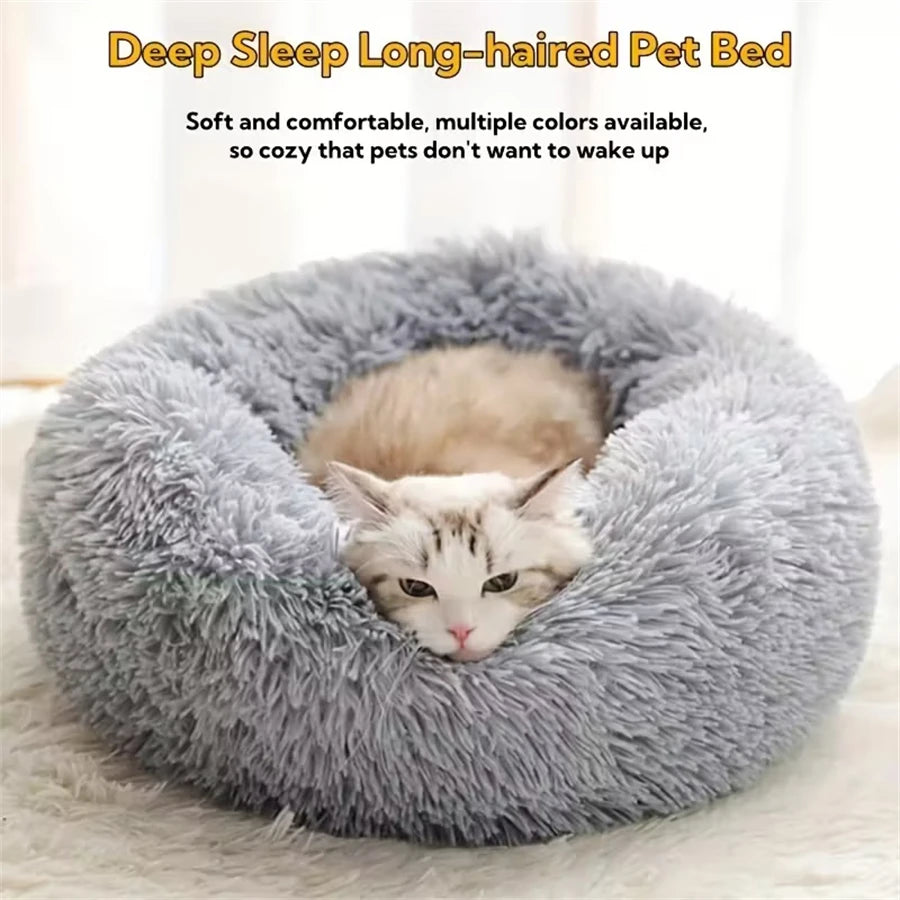 Cama Donut para Mascotas que les Gusta Acurrucarse