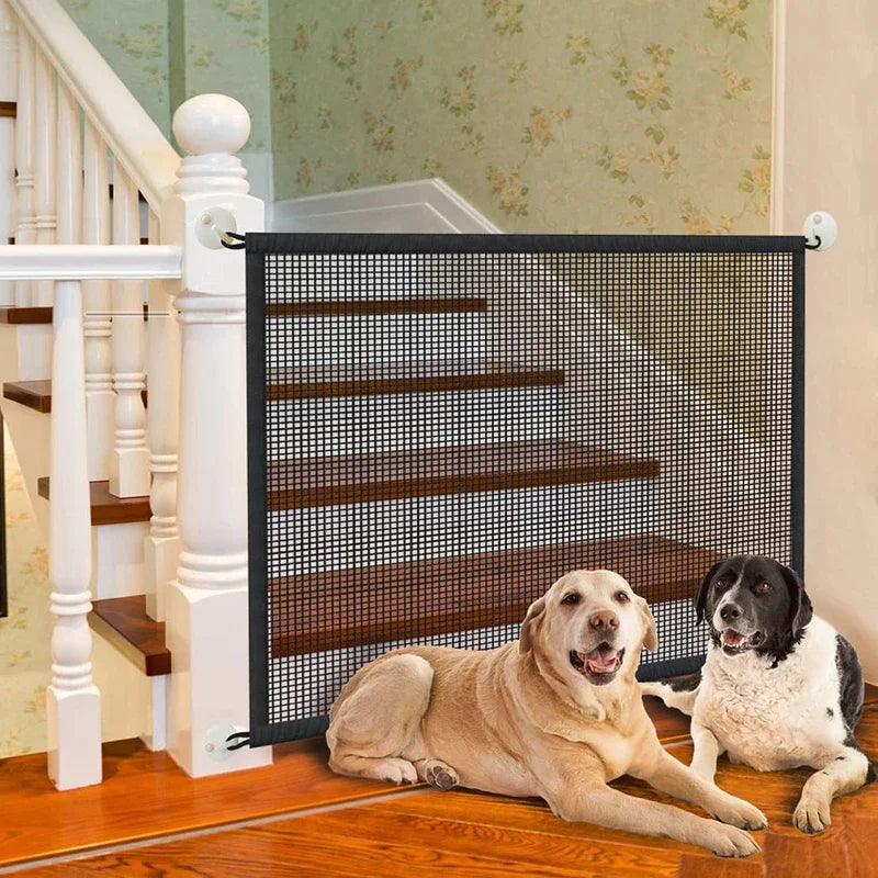 Valla Separadora Plegable para Mascotas-Malla transpirable