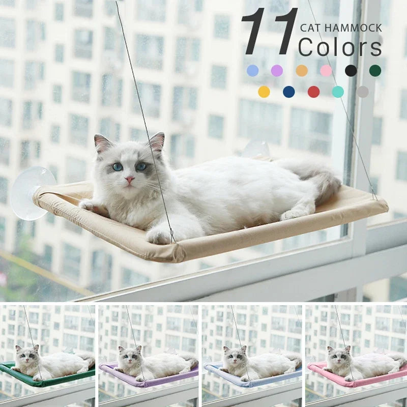 Hamaca para Gatos con Ventosa para Cristal – Capacidad 20 kg