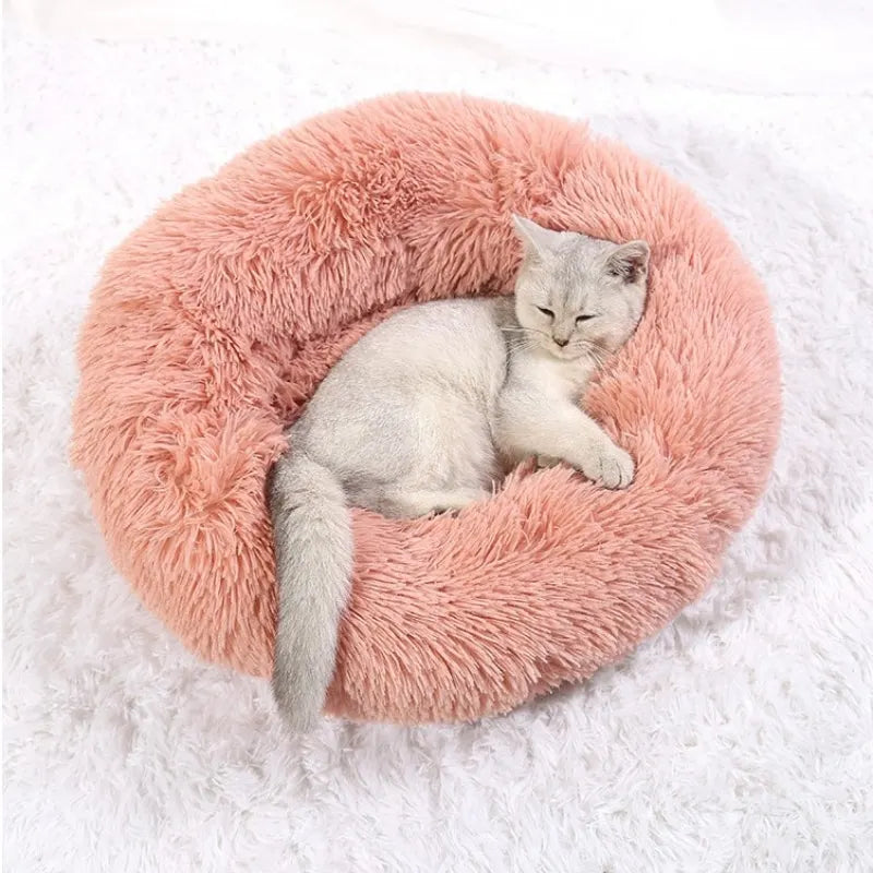 Cama Redonda Nido para Perros y Gatos – Suave y Cálida, 6 Tallas