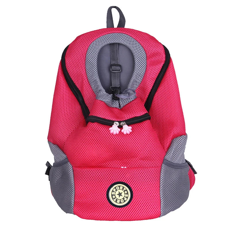 Mochila Transportadora para Perros y Gatos Pequeños – Ventilada y Plegable