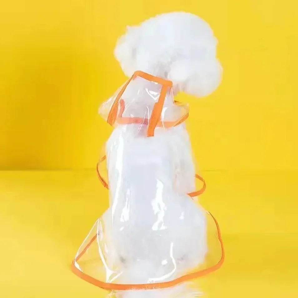 Chubasquero Transparente para Perros Pequeños y medianos – Impermeable con Capucha