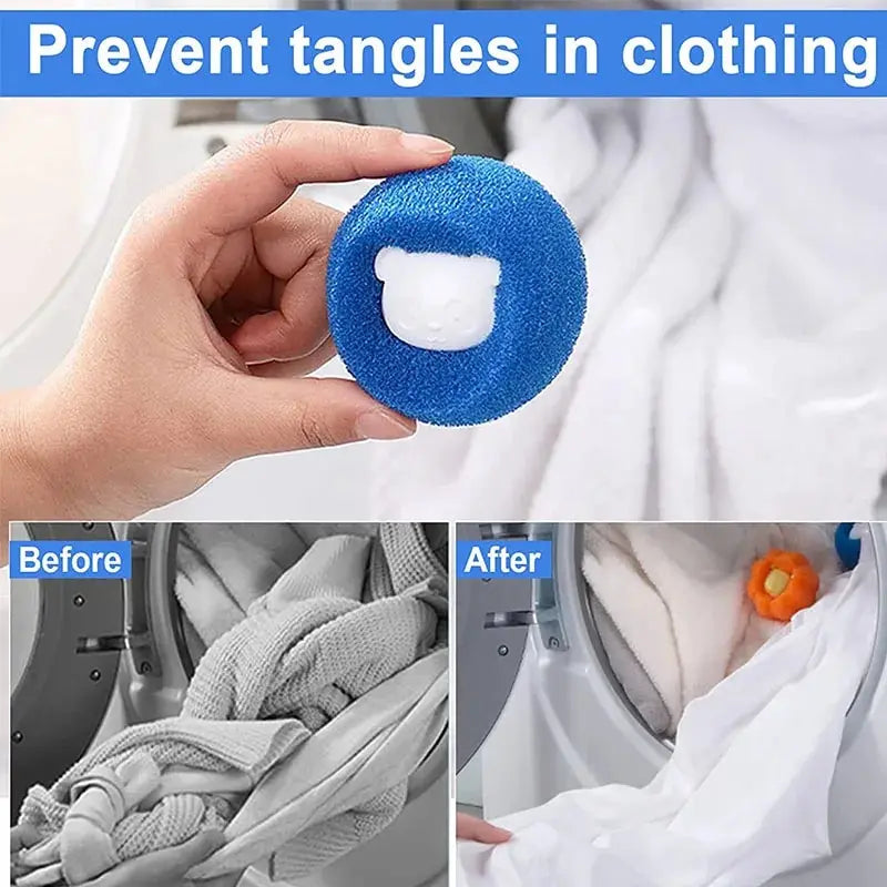 Bolas Quitapelo Reutilizables para Lavadora