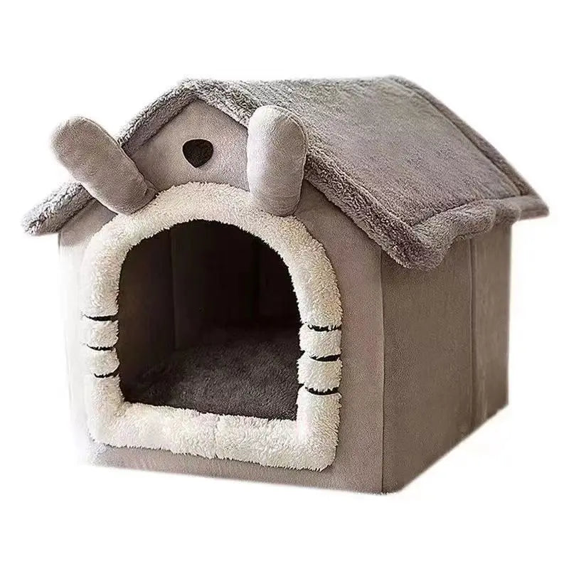Casa Tienda para Mascotas – Cojín Extraíble y Lavable