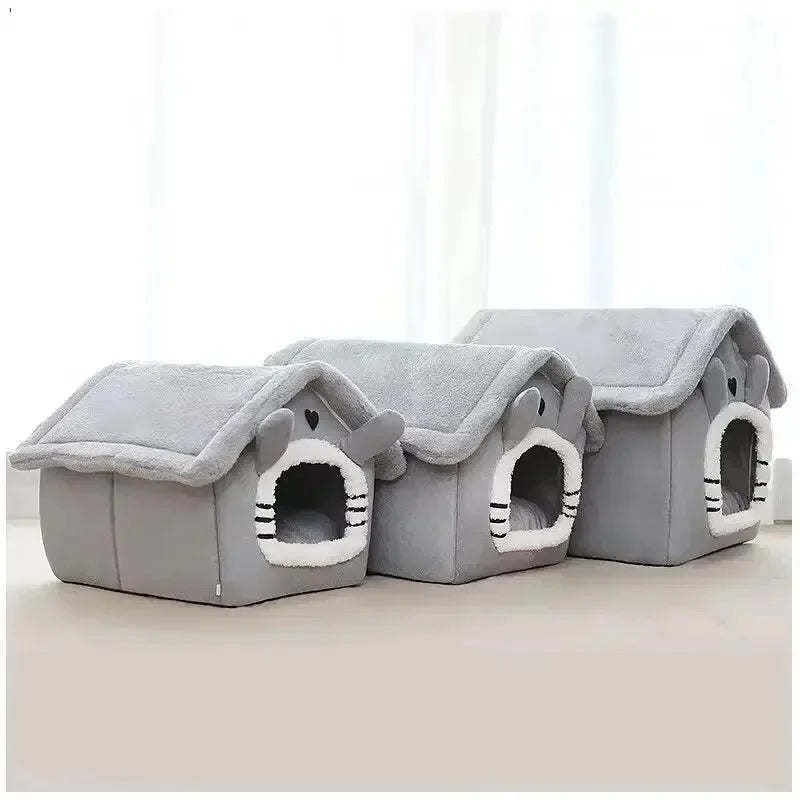 Casa Tienda para Mascotas – Cojín Extraíble y Lavable