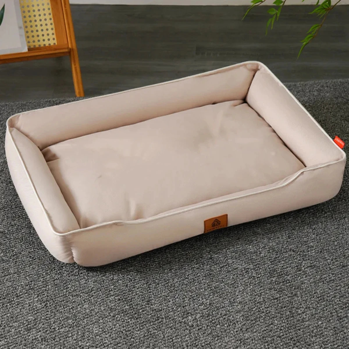 Cama Cuadrada para Perros Grandes – Resistente y Impermeable