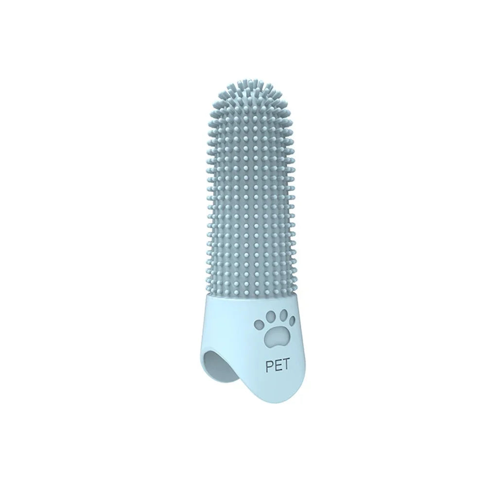 Cepillo Dental de Silicona para Perros y Gatos – Limpieza Suave