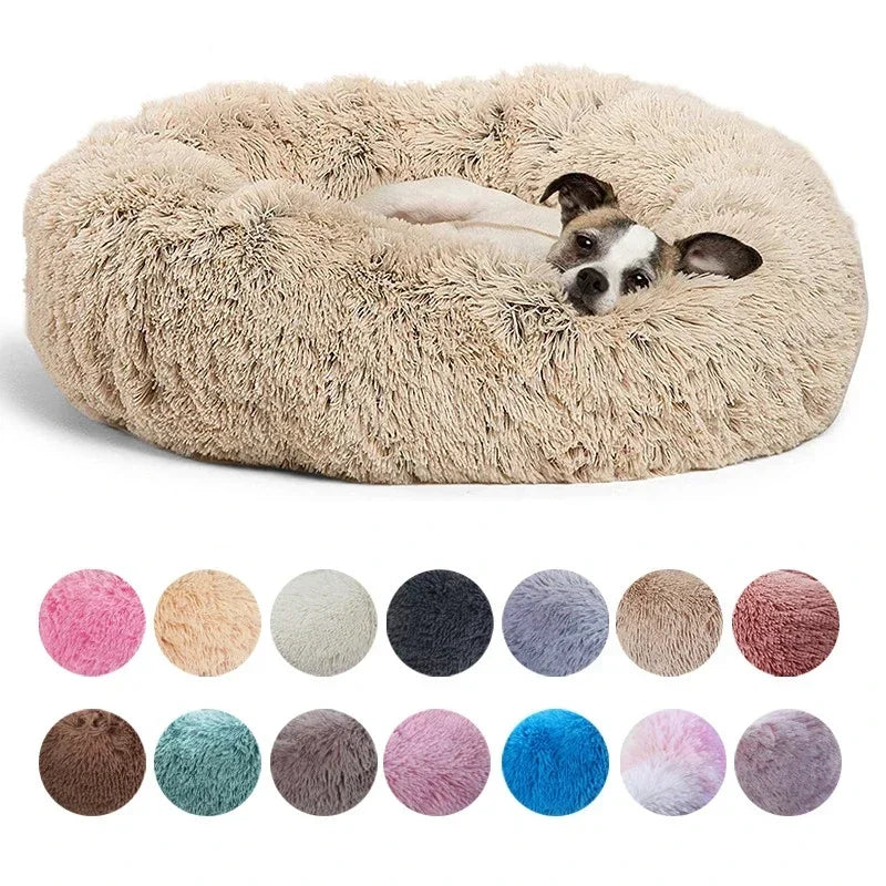 Cama Redonda Nido para Perros y Gatos – Suave y Cálida, 6 Tallas