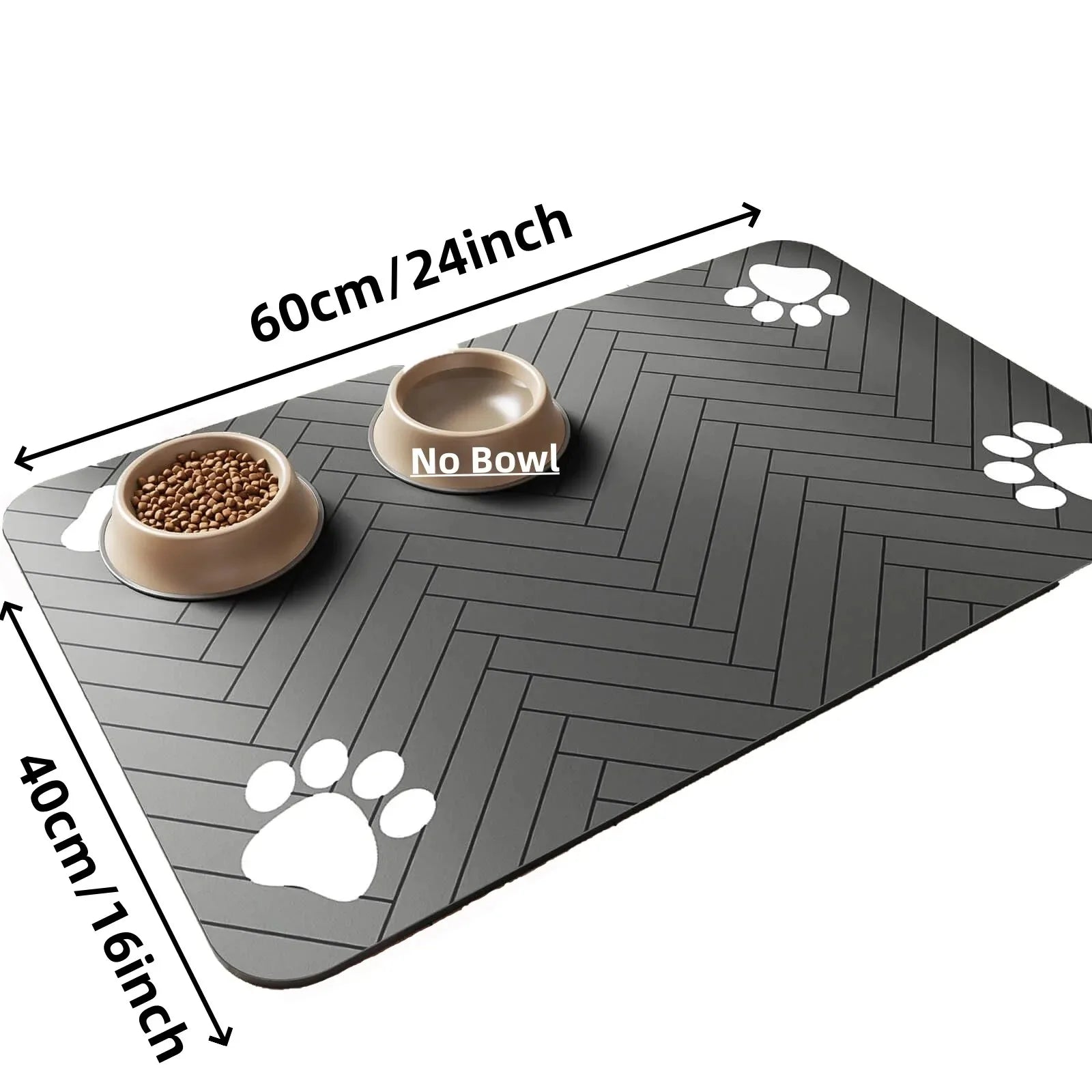 Alfombra Absorbente Antideslizante para Comedero de Mascotas