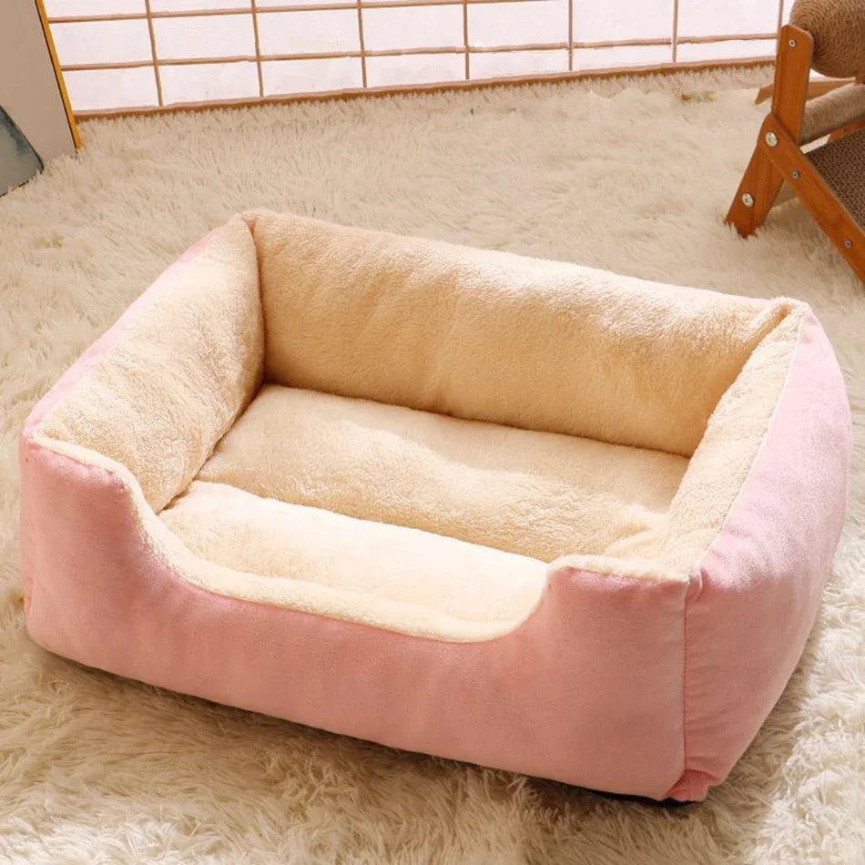 Cesta Nido para Gatos y Cachorros – Cálida y Acogedora