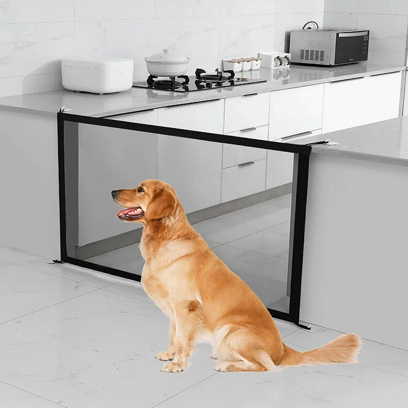 Valla Separadora Plegable para Mascotas-Malla transpirable