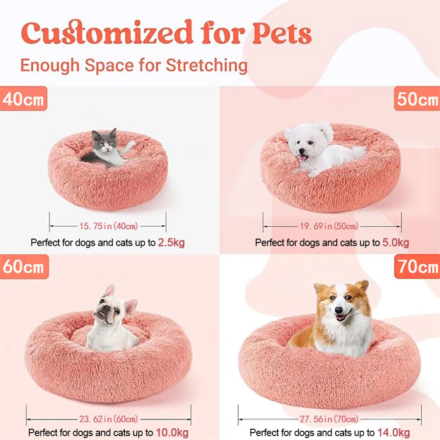 Cama Donut para Mascotas que les Gusta Acurrucarse