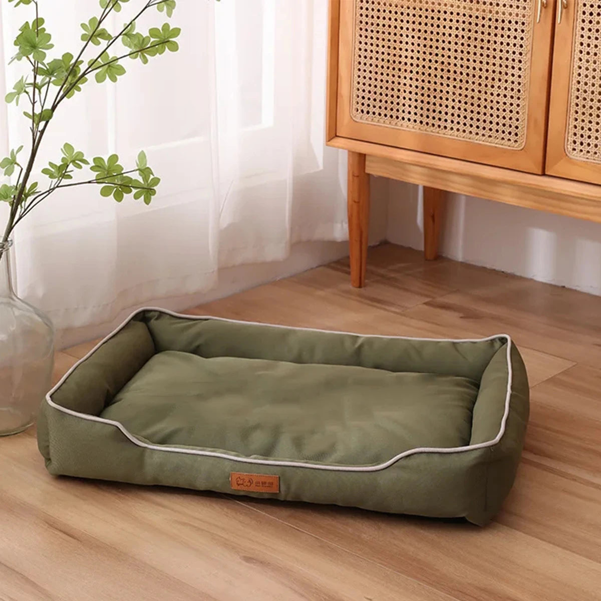 Cama Cuadrada para Perros Grandes – Resistente y Impermeable