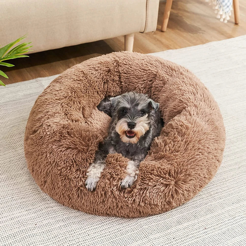 Cama Redonda Nido para Perros y Gatos – Suave y Cálida, 6 Tallas