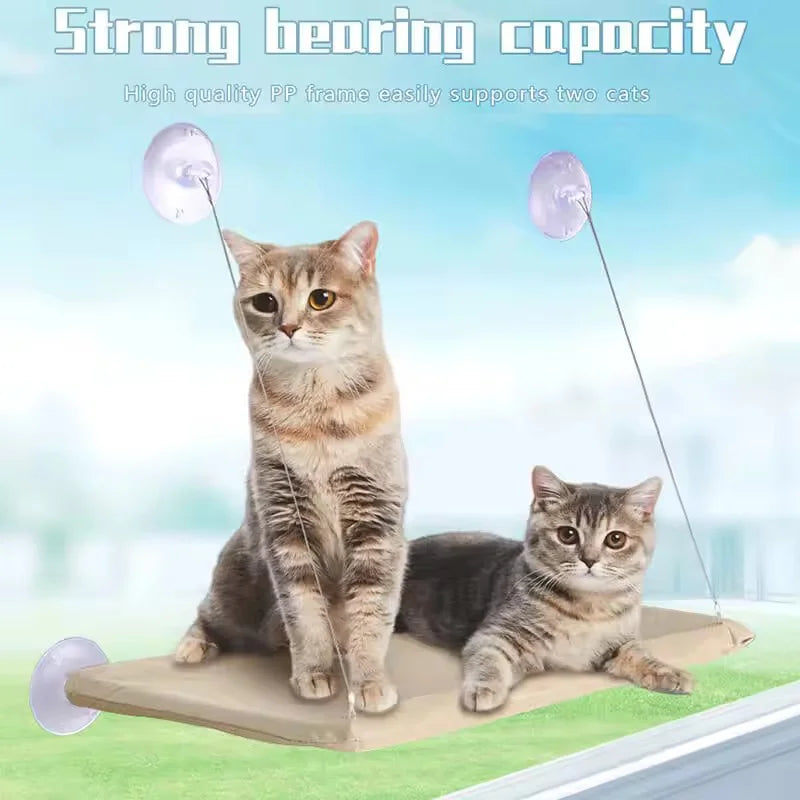 Hamaca Colgante para Gatos con Ventosa de Ventana – Todas las Estaciones