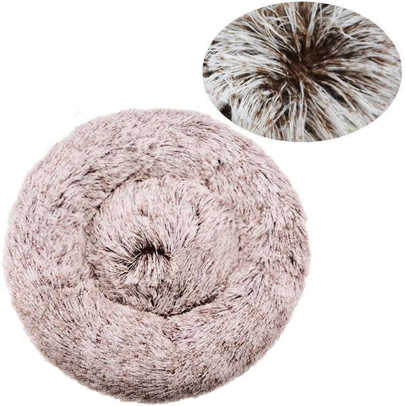 Cama Redonda Nido para Perros y Gatos – Suave y Cálida, 6 Tallas