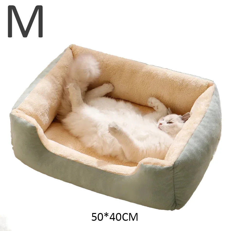 Cesta Nido para Gatos y Cachorros – Cálida y Acogedora