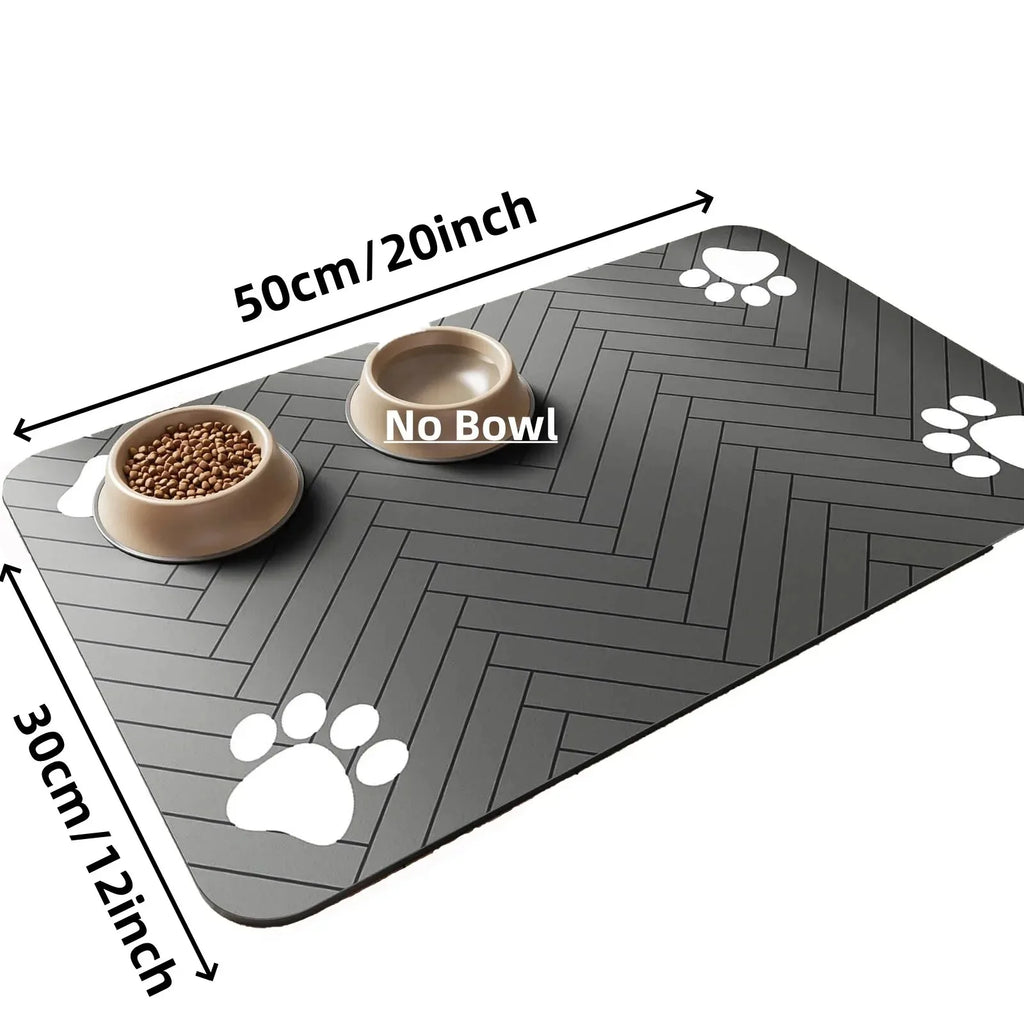 Alfombra Absorbente Antideslizante para Comedero de Mascotas
