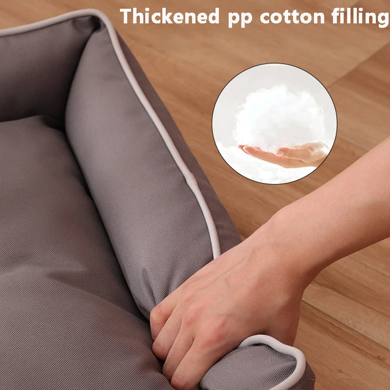 Cama Cuadrada para Perros Grandes – Resistente y Impermeable