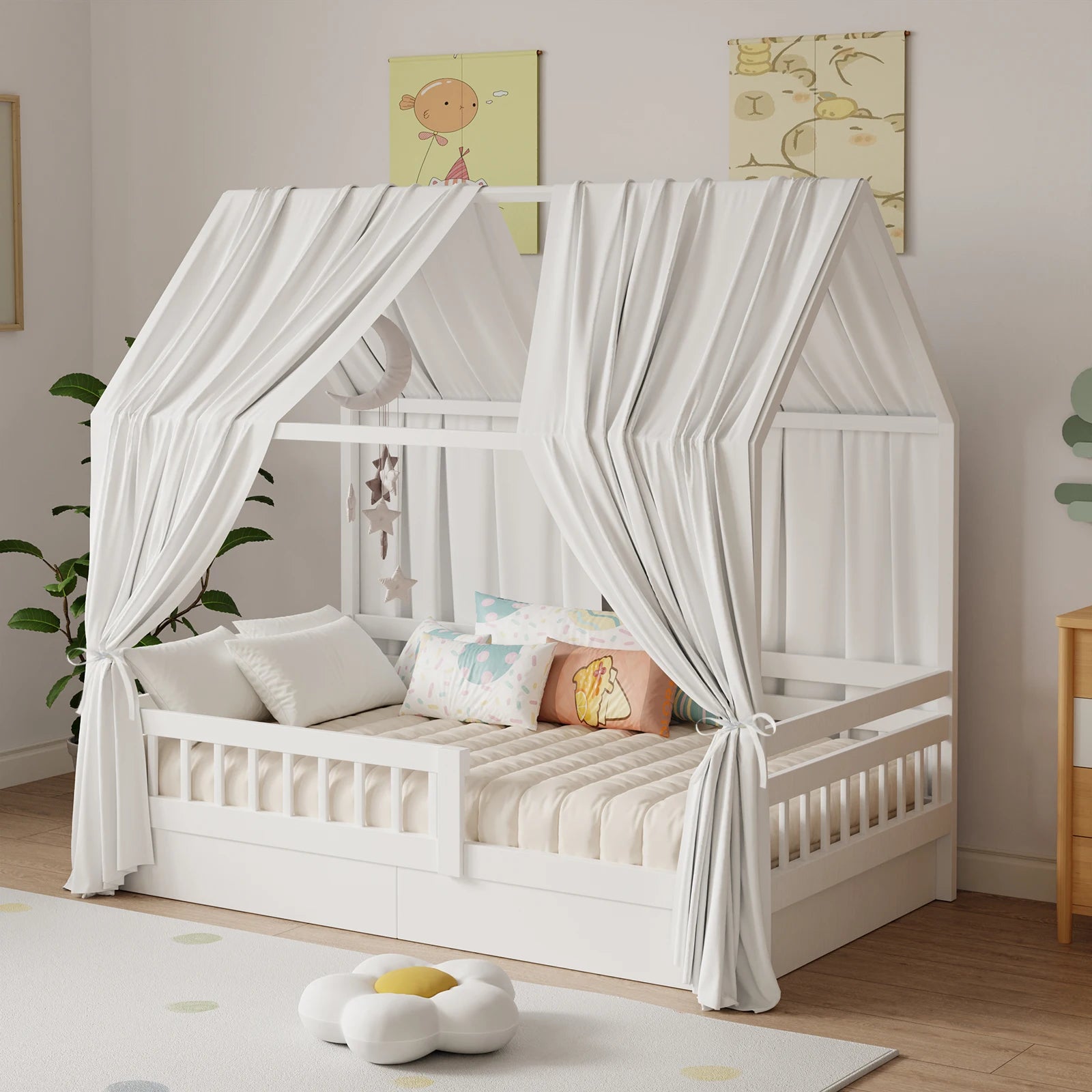 Dosel de Muselina Decorativo para Cama