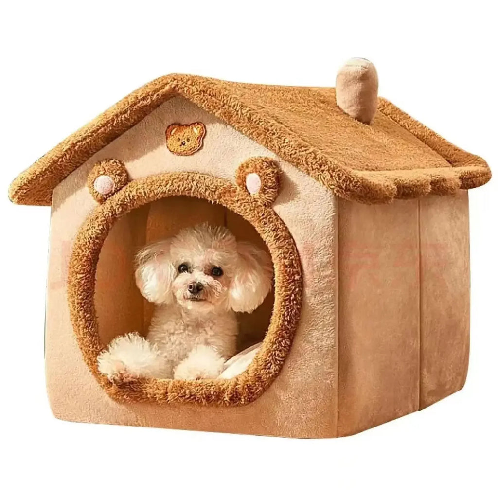 Casa Tienda para Mascotas – Cojín Extraíble y Lavable