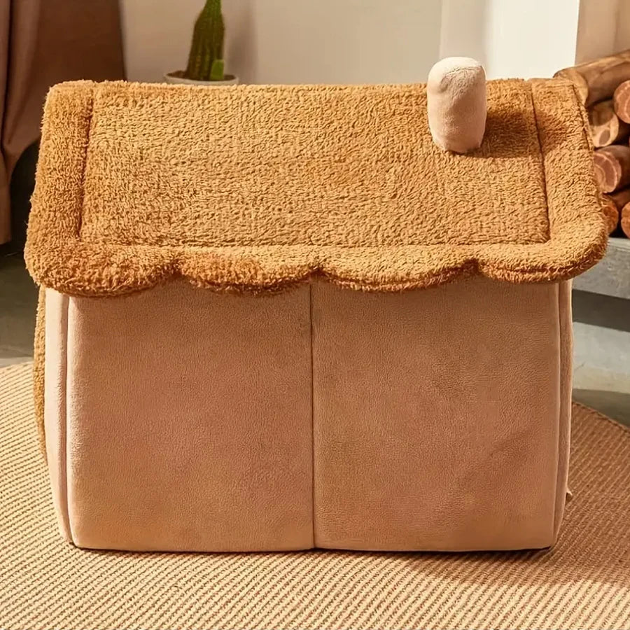 Casa Cueva Plegable para Gatos y Perros Pequeños y Medianos