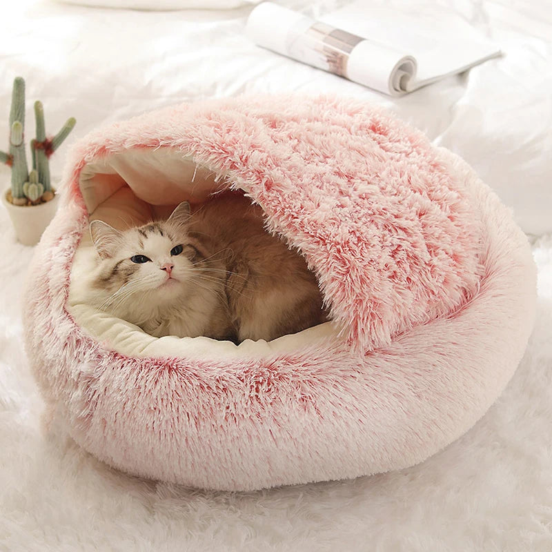 Cama Nido con Tapa para Gato y perros pequeños