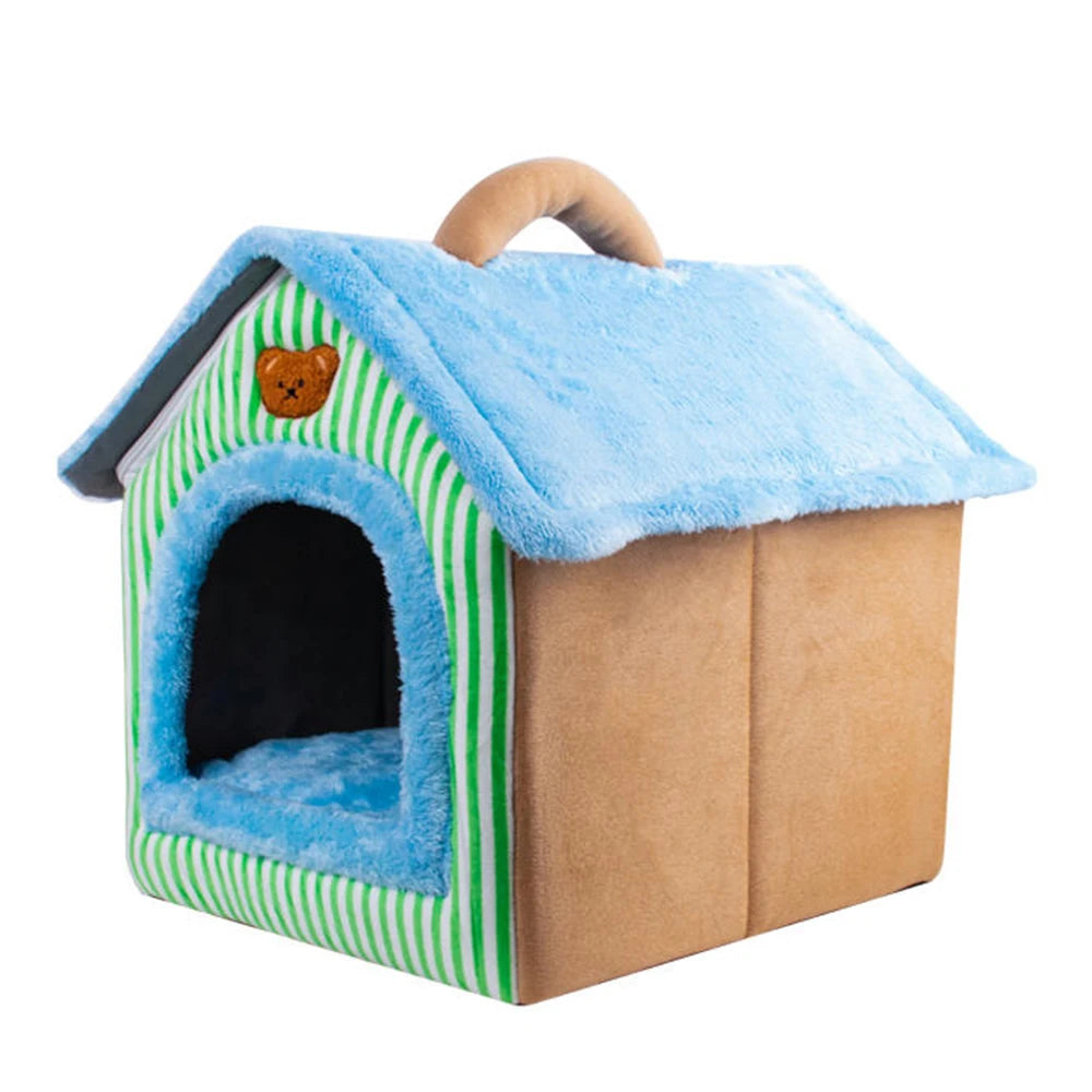 Casa Cueva Plegable para Gatos y Perros Pequeños y Medianos