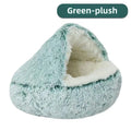 Cama Semicerrada de Peluche para Gato