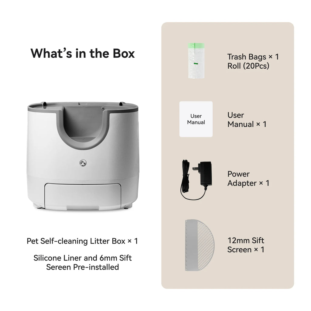 Arenero Automático Inteligente para Gatos – Autolimpiable, 11L, Alta Capacidad