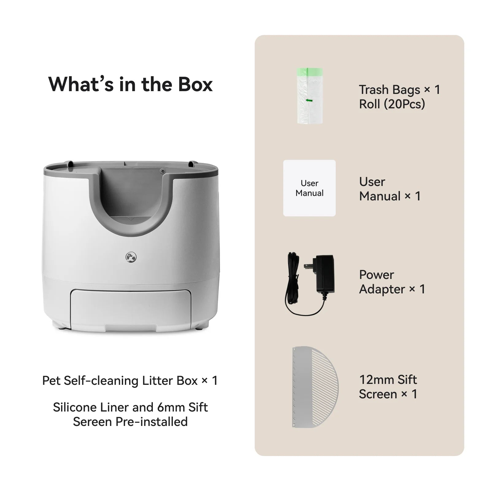 Arenero Automático Inteligente para Gatos – Autolimpiable, 11L, Alta Capacidad