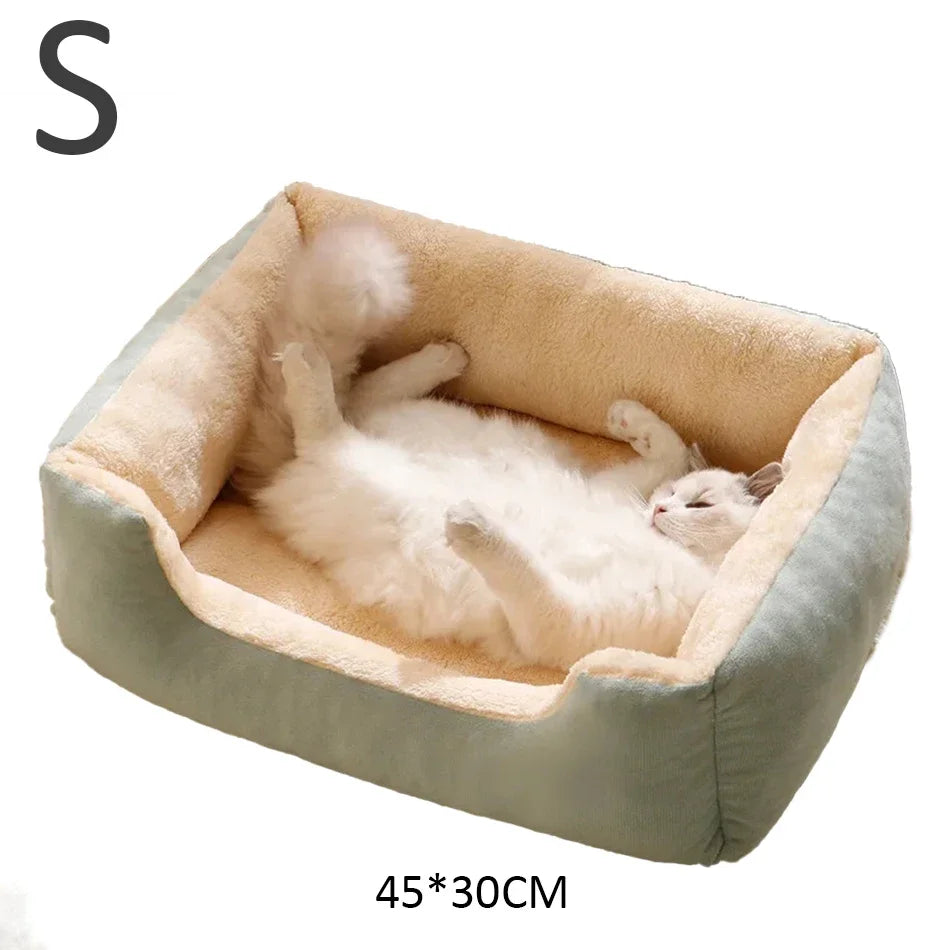 Cesta Nido para Gatos y Cachorros – Cálida y Acogedora