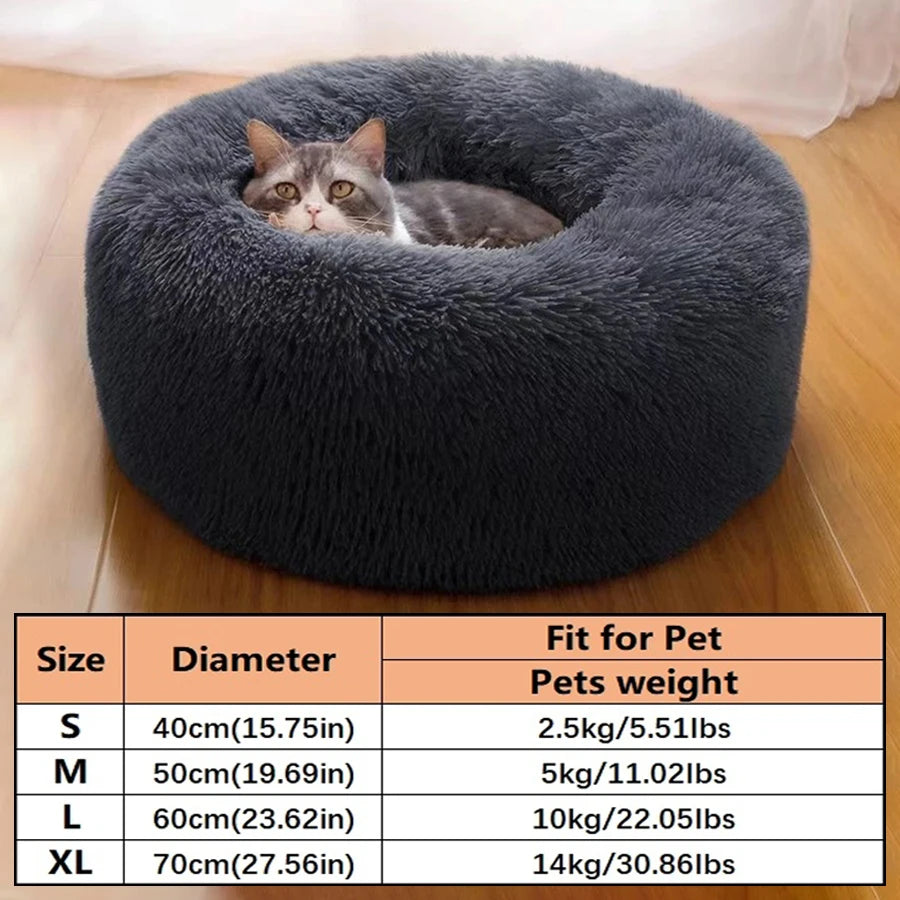 Cama Donut para Mascotas que les Gusta Acurrucarse
