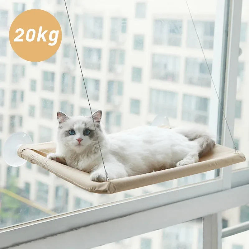 Hamaca para Gatos con Ventosa para Cristal – Capacidad 20 kg