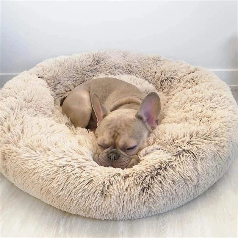 Cama Redonda Nido para Perros y Gatos – Suave y Cálida, 6 Tallas